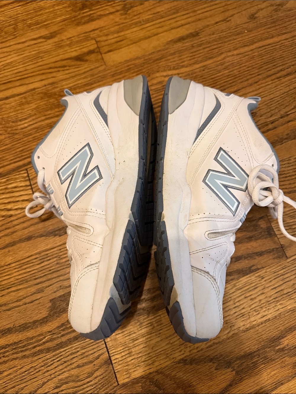 New Balance 608 Womens size 10 White and Light Blue & Gray Sneakers - Picture 2 of 6